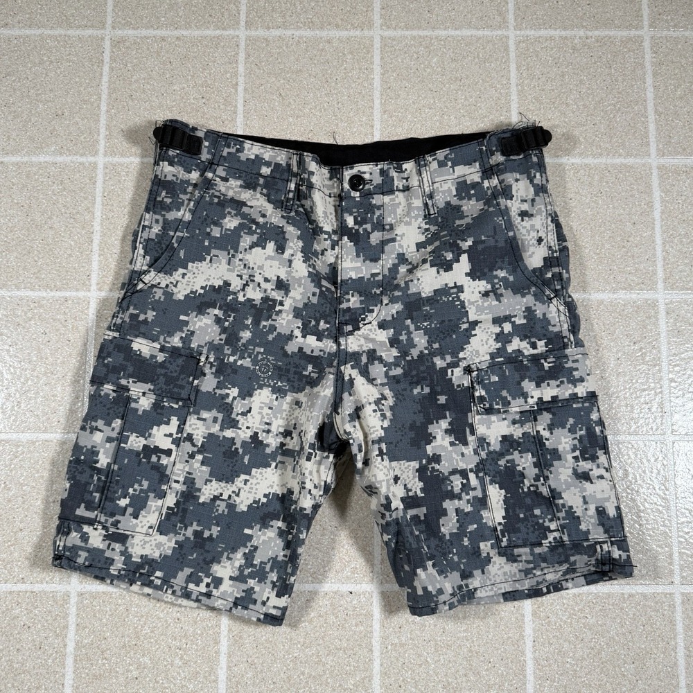 Vintage Philpines Coast Guard Digi Camo Cargo Shorts Sz 32